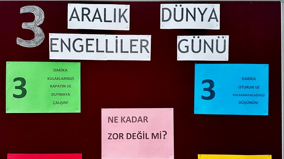 DÜNYA ENGELLİLER GÜNÜ